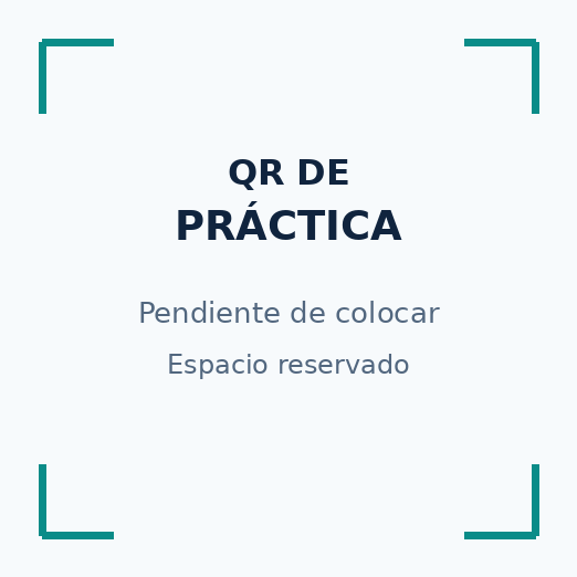 Área reservada para el QR de asistencia de la clase práctica